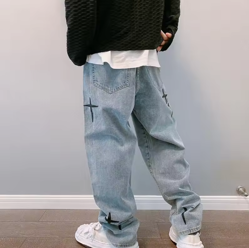 Streetwear Baggy Wide Leg Jeans Korean Fashion