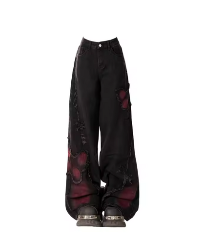 Baggy Butterfly Jeans Vintage 90s